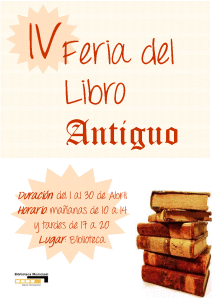 Cartel IV Feria Libro Antiguo